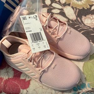 Brand New Pink Girls Adidas Size 10 with extra laces and Box